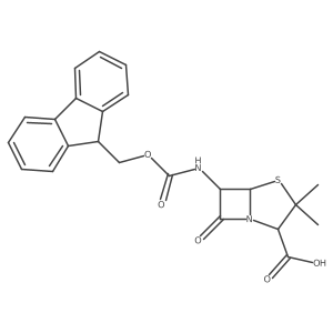 (2S,5R,6R)-6-({[(9H-fluoren-9-yl)methoxy]carbonyl}amino)-3,3-dimethyl-7-oxo-4-thia-1-azabicyclo[3.2.0]heptane-2-carboxylic acid Structure