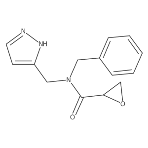 N-Benzyl-N-(1H-pyrazol-5-ylmethyl)oxirane-2-carboxamide Structure