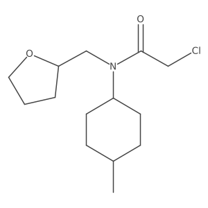 2-Chloro-N-(4-methylcyclohexyl)-N-(oxolan-2-ylmethyl)acetamide Structure