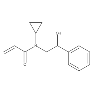 N-Cyclopropyl-N-(2-hydroxy-2-phenylethyl)prop-2-enamide结构式