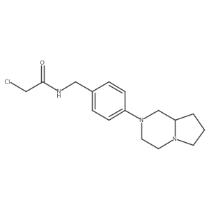 2-chloro-N-[(4-{octahydropyrrolo[1,2-a]pyrazin-2-yl}phenyl)methyl]acetamide结构式