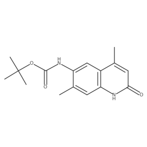 tert-butyl N-(2-hydroxy-4,7-dimethylquinolin-6-yl)carbamate结构式