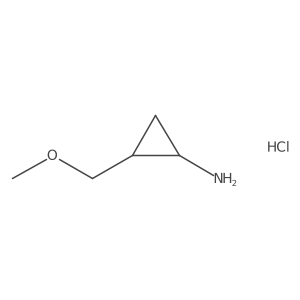2-(Methoxymethyl)cyclopropan-1-amine hydrochloride Structure