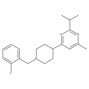 4-{4-[(2-fluorophenyl)methyl]piperazin-1-yl}-N,N,6-trimethylpyrimidin-2-amine结构式