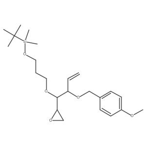 (3R,4S)-1-(4-Methoxyphenyl)-10,10,11,11-tetramethyl-4-((R)-oxiran-2-yl)-3-vinyl-2,5,9-trioxa-10-siladodecane结构式