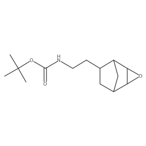 rac-tert-butyl N-{2-[(1R,5S,6S)-3-oxatricyclo[3.2.1.0,2,4]octan-6-yl]ethyl}carbamate Structure