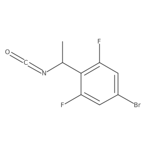 5-Bromo-1,3-difluoro-2-(1-isocyanatoethyl)benzene Structure