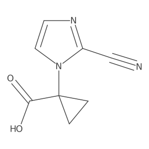 1-(2-cyano-1H-imidazol-1-yl)cyclopropane-1-carboxylic acid Structure