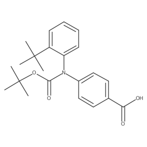 4-{[(Tert-butoxy)carbonyl](2-tert-butylphenyl)amino}benzoic acid结构式