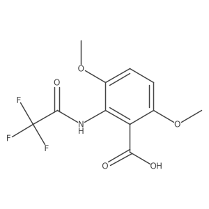3,6-Dimethoxy-2-(2,2,2-trifluoroacetamido)benzoic acid Structure