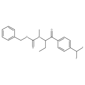 benzyl N-{1-[4-(difluoromethyl)phenyl]-1-oxobutan-2-yl}-N-methylcarbamate Structure