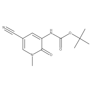 tert-butyl N-(5-cyano-1-methyl-2-oxo-1,2-dihydropyridin-3-yl)carbamate Structure