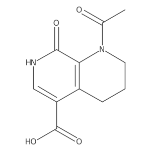 1-Acetyl-8-hydroxy-1,2,3,4-tetrahydro-1,7-naphthyridine-5-carboxylic acid Structure