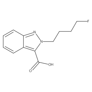 4-fluoro MDMB-BUTINACA 3-carboxy-2'-indazole metabolite结构式