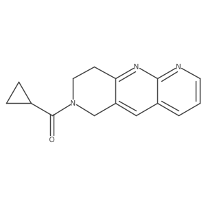 7-cyclopropanecarbonyl-6H,7H,8H,9H-pyrido[2,3-b]1,6-naphthyridine Structure