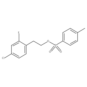2-(4-Chloro-2-fluorophenyl)ethyl 4-methylbenzene-1-sulfonate结构式