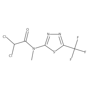 Acetamide, 2,2-dichloro-N-methyl-N-[5-(trifluoromethyl)-1,3,4-thiadiazol-2-yl]-结构式