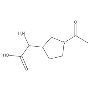2-(1-Acetylpyrrolidin-3-yl)-2-aminoacetic acid Structure