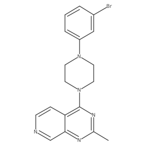 1-(3-Bromophenyl)-4-{2-methylpyrido[3,4-d]pyrimidin-4-yl}piperazine结构式
