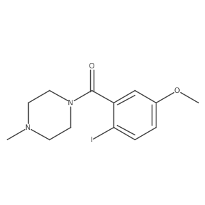 (2-Iodo-5-methoxyphenyl)(4-methylpiperazin-1-yl)methanone结构式