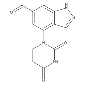 4-(2,4-dioxo-1,3-diazinan-1-yl)-1H-indazole-6-carbaldehyde Structure