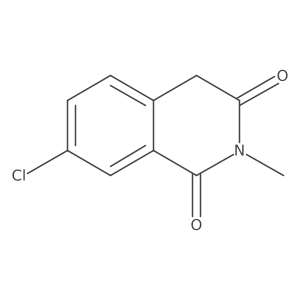 7-Chloro-2-methyl-1,2,3,4-tetrahydroisoquinoline-1,3-dione结构式