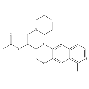 7-(2-Acetoxy-3-morpholinopropoxy)-4-chloro-6-methoxyquinazoline Structure