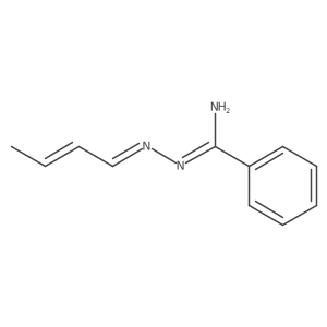 N'-[[(E)-but-2-enylidene]amino]benzamidine结构式