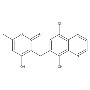 3-[(5-chloro-8-hydroxyquinolin-7-yl)methyl]-4-hydroxy-6-methyl-2H-pyran-2-one结构式