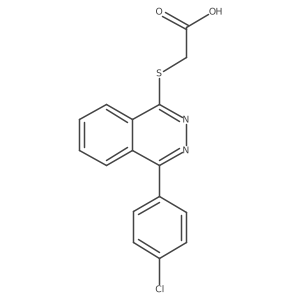 {[4-(4-Chlorophenyl)phthalazin-1-yl]sulfanyl}acetic acid结构式