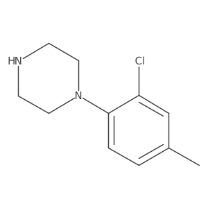 1-(2-Chloro-4-methylphenyl)piperazine结构式