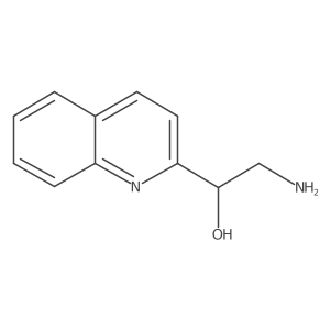 2-Amino-1-(quinolin-2-yl)ethan-1-ol结构式