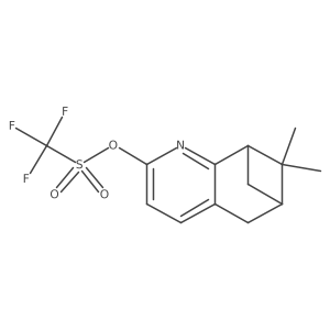 (6R,8R)-7,7-Dimethyl-5,6,7,8-tetrahydro-6,8-methanoquinolin-2-yl trifluoromethanesulfonate结构式
