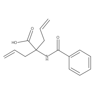 2-(Benzoylamino)-2-(2-propen-1-yl)-4-pentenoic acid结构式
