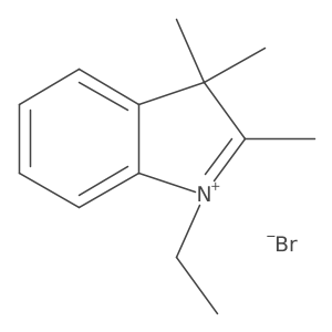 1-Ethyl-2,3,3-trimethyl-3H-indol-1-ium bromide结构式