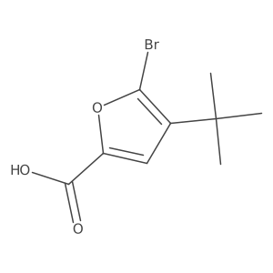 5-Bromo-4-tert-butyl-furan-2-carboxylic acid结构式