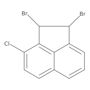 (1R,2S)-1,2-Dibromo-3-chloro-1,2-dihydroacenaphthylene结构式