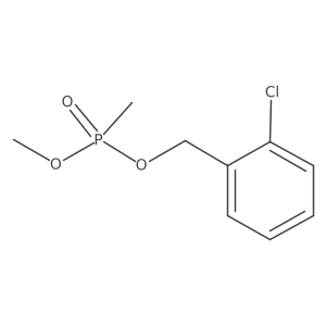 Phosphonic acid, methyl-, (2-chlorophenyl)methyl methyl ester结构式