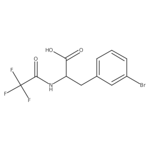 3-(3-Bromophenyl)-2-(2,2,2-trifluoroacetamido)propanoic acid结构式