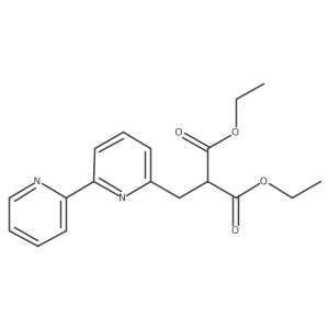 Diethyl 2-[(6-pyridin-2-ylpyridin-2-yl)methyl]propanedioate Structure