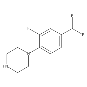Piperazine, 1-[4-(difluoromethyl)-2-fluorophenyl]-结构式