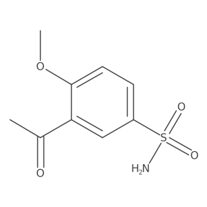 3-Acetyl-4-methoxybenzenesulfonamide结构式