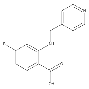 4-Fluoro-2-[(pyridin-4-ylmethyl)-amino]-benzoic acid结构式