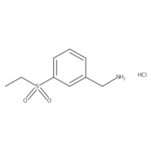 [3-(Ethanesulfonyl)phenyl]methanamine hydrochloride Structure