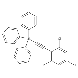 Triphenyl-(2,4,6-trichlorophenylethynyl)silane Structure