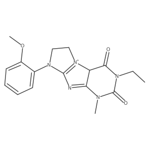 2-ethyl-6-(2-methoxyphenyl)-4-methyl-8,9a-dihydro-7H-purino[7,8-a]imidazol-9-ium-1,3-dione Structure