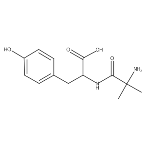 (2S)-2-(2-amino-2-methylpropanamido)-3-(4-hydroxyphenyl)propanoic acid Structure