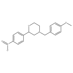 (2R)-4-[(4-methoxyphenyl)methyl]-2-(4-nitrophenyl)morpholine Structure