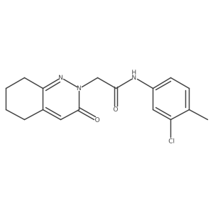 N-(3-chloro-4-methylphenyl)-2-(3-oxo-5,6,7,8-tetrahydrocinnolin-2(3H)-yl)acetamide Structure