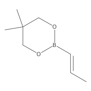 5,5-Dimethyl-2-(1z)-1-propen-1-yl-1,3,2-dioxaborinane结构式